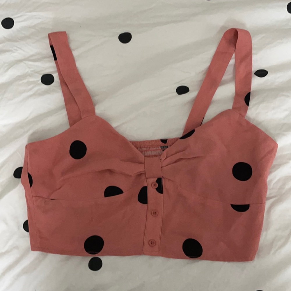 BB DAKOTA BNWT Medium Polka Dot Crop Top